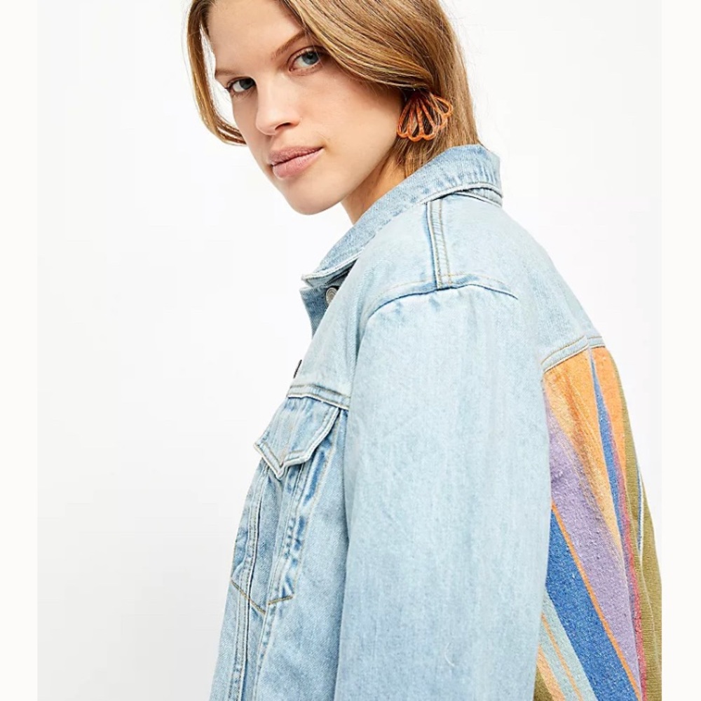 Free People In the Sun Denim Swing Jacket - Picture 4 of 5